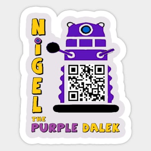 Nigel the Purple Dalek Sticker